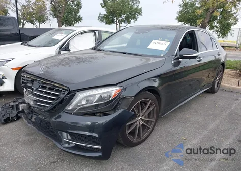 2015 Mercedes-Benz S 550 4Matic из США, поврежденный, VIN WDDUG8FB3FA105239